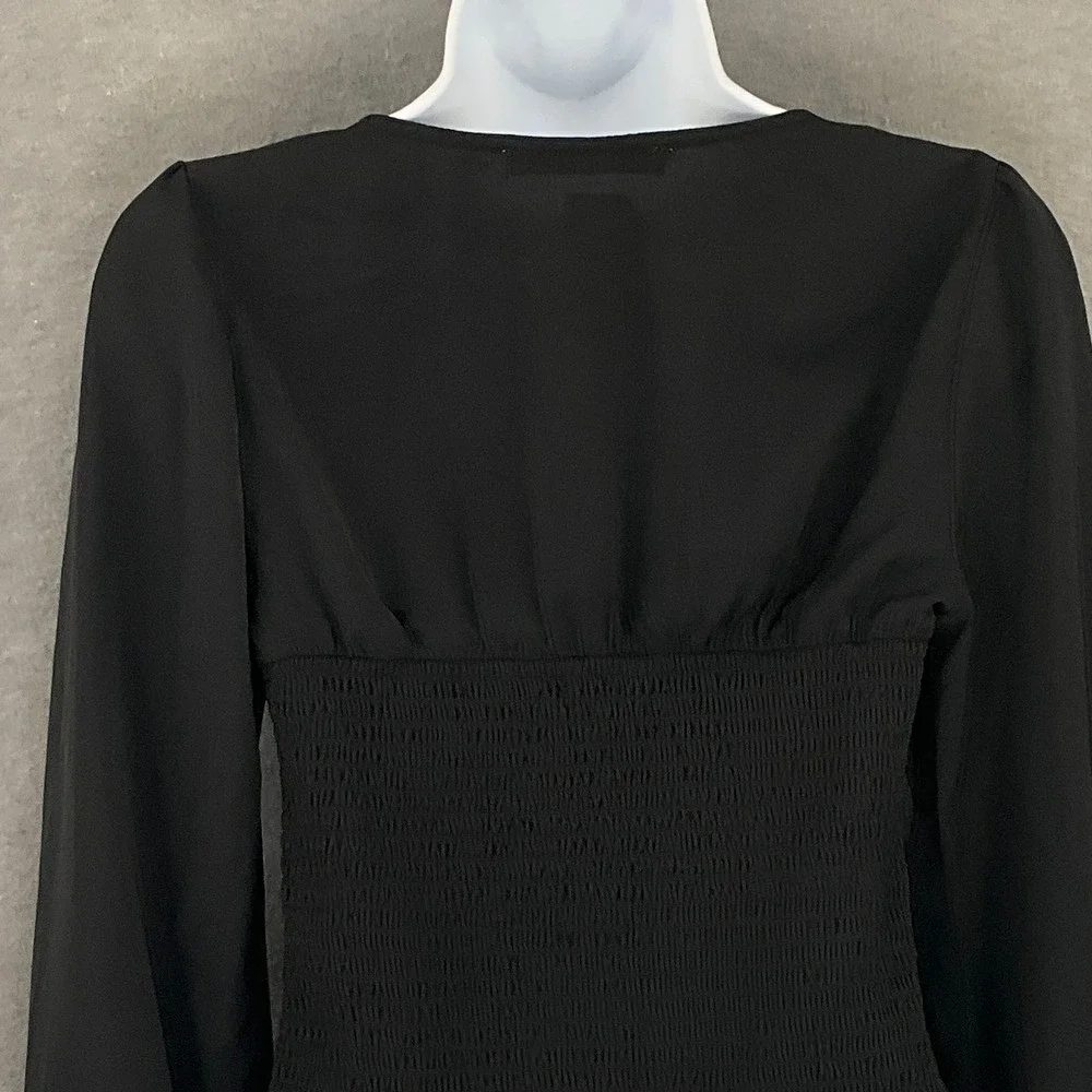 Abercrombie & Fitch Womens Top‎ Small Black Babydoll Sweetheart Neck Whimsigoth